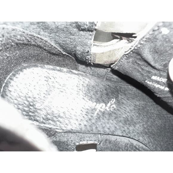 Free People Braeburn Ankle Boots Distressed Leather Womens 7 EU 37 Brown Buckles - Picture 9 of 10